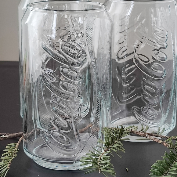 Coca Cola Other - 3 Coca Cola clear glasses in the shape of a can